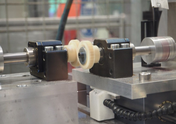 Teststand der Kunststoff Zahnräder